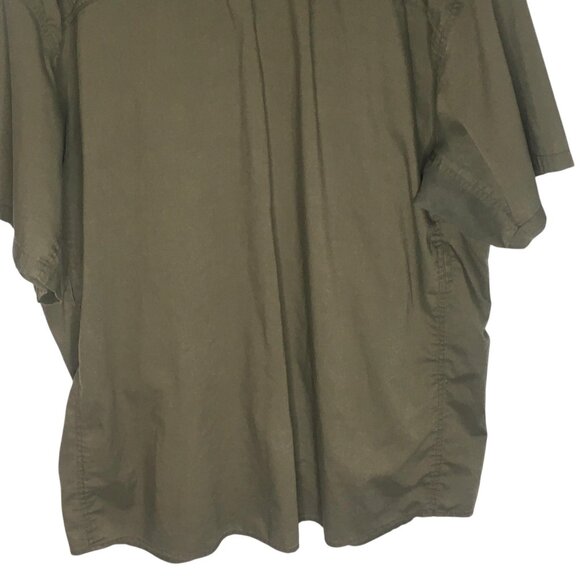First Tactical Shirt Mens 2XL Green Short Sleeve Button Front Vented Pockets - Picture 10 of 16